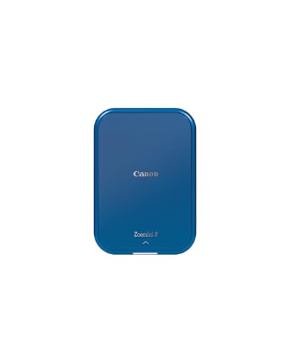 Canon Zoemini 2, Impresora Fotográfica Instantánea y compacta (Para Smartphones), Impresión ZINK sin tinta sobre Papel Térmico (50x76 mm), Bluetooth 5.0, Carga USB-C, Azul
