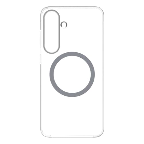 SAMSUNG Funda magnética Transparente Compatible con tecnología Magnetic Power Profile S25+