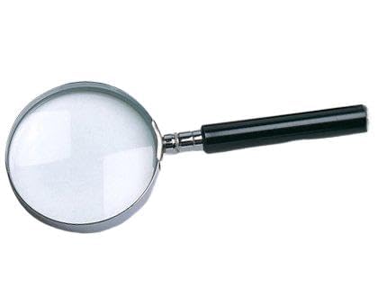 Liderpapel Magnifying Glass Metal Ring Black Handle Diameter 75 mm