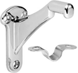 Ascension Stair Parts 3002 Bright Chrome Heavy Wall Handrail Bracket