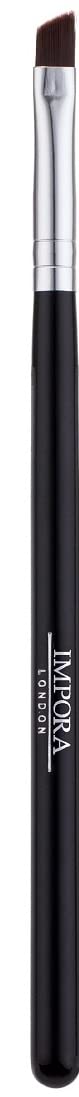 Impora London Angled Eyeliner/Eyebrow Makeup Brush. Flat with angled tip. Perfect for Lining/Shaping Eyes and Brows, Winged Liners. Use with Gel, Cream or Powder Liner Products