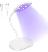 AORAEM LED Light Nail Lamp 12W Portable Gooseneck Lamp Gel Light Nail Dryer Gel Polish Light Prof...