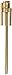Don-Jo 1507 Hinge Pin Stop, Polished Brass Finish