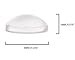 Ehanmu Self-Adhesive Clear Rubber Feet Tiny Bumpons 0.25
