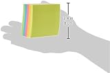 Snopake Neon Sticky Notes Cube 450 Sheets 76 x 76 mm Assorted Colours view 2