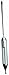 Thomas - 50270 Durac Specific Gravity and Baume Plain Form Hydrometer, Heavier Than Water, 1.000 to 2.000 Gravity Range, 0 to 70 Baume Range, 165mm Length
