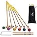 Himal Premium Wooden Six Player Croquet Set with Carrying Case (28 inch)