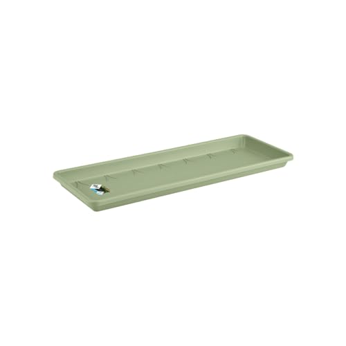 Elho Barcelona Balconnière Soucoupe 50 - Soucoupe pour Balcon & Extérieur - Ø 45.0 x H 2.8 cm - Vert/Vert Pistache