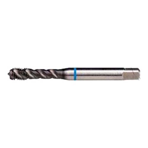 Dormer E414M6 Series E414 HSS-E-PM Spiral Flute Blue Shark Line Machine Tap Metric with Super-B Coating, DIN Standard, M6 x 1.00 mm Thread, 80 mm Length