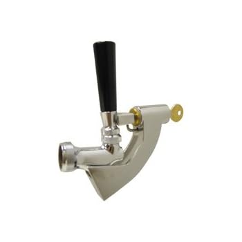 Chrome Tap Lock for Standard Draft Beer Faucet - No Flow Until You Say So