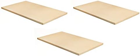 Pizzacraft PC9899 20 x 13.5 Rectangular ThermaBond Baking/Pizza Stone Oven Grill (Pack of 3)