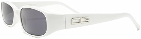D.G DG ® Eyewear - White with Smoke Mirror Flash Lens Ladies Designer Women's Sunglasses