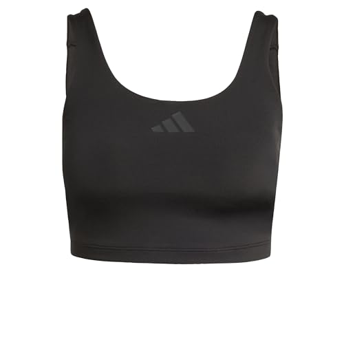 Femme Optime Workout Twist Light Support Bra Tank, Black, M