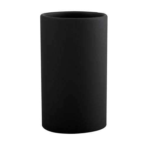 Spirella Toothbrush Holder Ceramic Tube 7 x 11.5 cm Matt Black
