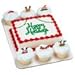 Whimsical Christmas Feet and Hats Cupcake Rings - 24 pc