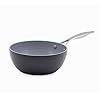 GreenPan-Chefs-Pan-Non-Stick-Toxin-Free-Ceramic-Pot-Induction-Oven-Safe-Cookware-20-cm2-Litre-Grey GreenPan Valencia Pro Hard Anodised Non-Stick 20 cm / 2 Litre Chef's Pan, PFAS-Free, Induction, Dishwasher Safe, Oven…