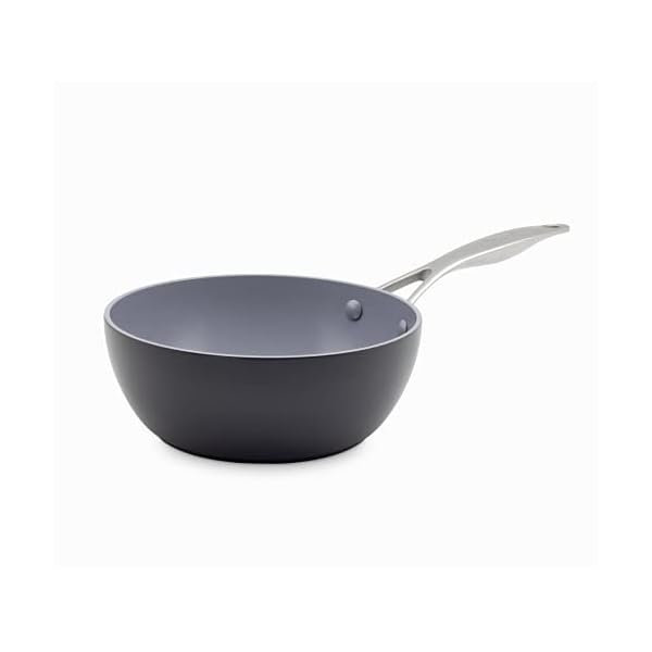 GreenPan-Chefs-Pan-Non-Stick-Toxin-Free-Ceramic-Pot-Induction-Oven-Safe-Cookware-20-cm2-Litre-Grey GreenPan Valencia Pro Hard Anodised Non-Stick 20 cm / 2 Litre Chef's Pan, PFAS-Free, Induction, Dishwasher Safe, Oven…