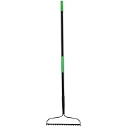 Hooyman Landscape and Metal Bow Rake with Heavy Duty Construction and Ergonomic No-Slip Handle for Gardening, Land Management, Yard Work, Farming and Outdoor