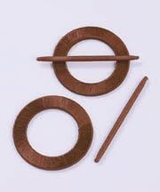Set of 2 Brown Curtain Drape Tiebacks Holders
