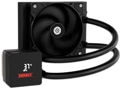 LIQMAX IV 120mm AIO Cold Cooling CPU, Câmara Dupla, TDP 320 W +, Intel LGA 1851/1700/115x/2066, AMD AM5/AM4, Ecrã Digital, 1 x 120 PWM Performance Flow Ventilador