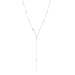 Lariatneck Y Lariat Necklace for Women Long Drop CZ Station Y shape Necklace Chain