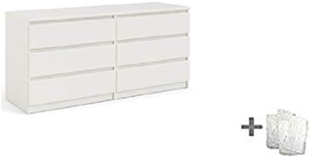 Tvilum Scottsdale 6 Drawer Double Dresser In Black Woodgrain Buy