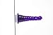 Healthy Vibes Spiral Anal Dildo 6'' Soft Purple Jelly Probe For Men, Women, and Couples Phthalate-Free, Non-Toxic, Suction Cup, Strap On Compatible