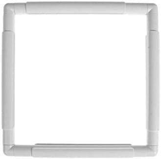 Hanxin Square Embroidery Frame Universal Cross Square Embroidery Frame,Cross Stitch Plastic Clip Frame Needlepoint DIY Sewing Quilting Hoop