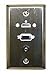 Stainless Steel Wallplate w/ HDMI, VGA, 3.5mm : 75-642