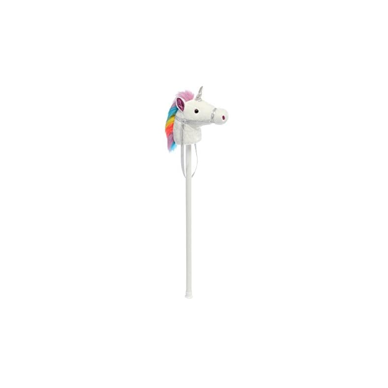 Aurora – Ride-On – 37″ Giddy Up Stick Unicorn – White