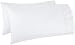 AmazonBasics 400 Thread Count Cotton Pillow Cases, Standard, Set of 2, White