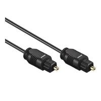 Optical Audio/Fibre Optic Cable 1 m Toslink Male to Male Diameter 4 mm Black