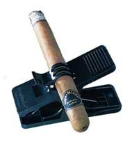 Cigar minder clip -  all purpose cigar holder (black)
