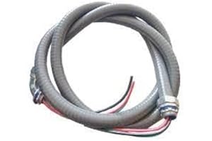 DAKOTA SOURCING 1/2-Inch x 4 Ft Nonmetallic Liquid Tight Flexible Electrical Conduit and 10 Gauge Wire
