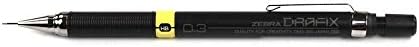 Zebra Pen Drafix Mechanical Pencil, Extra Fine 0.3mm Point, Yellow Lead Grade Indicator, 12-Pack