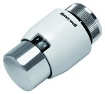 title=Honeywell Thera 200 design, bianco/cromo, Testa Termostatica, T4021