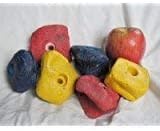 50 Kids Large Colored Bolt on Climbing Holds with Free Hardware