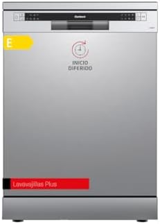 Corbero-gama de máquinas de lavar louça plus | clvm605x | 12 serviços| 6 programas com 4 temperaturas, indicadores led, cor aço inoxidável, início atrasado, meia carga, função início-pausa, 49 db, eficiência energética e