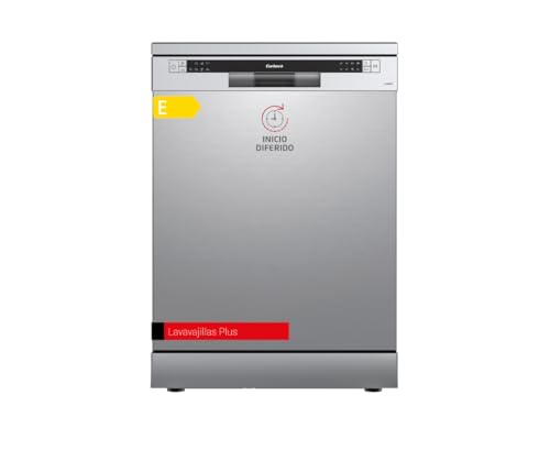 - Lavavajillas Plus 60 cm| CLVM605X | 12 Servicios| 6 Programas | 4 Temperaturas | Indicadores LED | Inicio Diferido | Media Carga |Función Inicio-Pausa| Inox