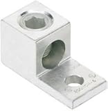 Panduit LAMA2/0-14-QY Single Barrel Lug, One Hole, #14 AWG - 2/0 AWG Conductor Size Range, 1/4