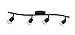 James 4-Light Track Lighting, Oil Rubbed Bronze, Adjustable Alabaster Glass Shades, 50W G10 Compatible, 26.5 Inch Wide, Modern Industrial Ceiling Spotlight for Kitchen, Living Room, Hallway
