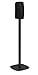 Vogel's Speaker Floor Stand for Denon HEOS - Sound 5313 B for HEOS 1 & 3, Black (Single Stand)