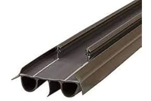 KS Hardware Double Bubble Kerf Door Sweep 35-3/4 Inches Wide, Energy Efficient Vinyl Seal for Exterior Doors, Easy Installation, Weatherproof Design, Keeps Drafts, Dust and Insects Out