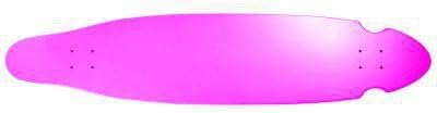MySkateBrand Kicktail Longboard Deck Pink 43.0 x 9.0 inches