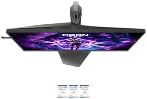AG246FK6 Gaming Monitor 24 polegadas 610Hz TN Esports, 0,5ms GtG, HDR400, compatível com G-Sync, altura ajustável, (1920x1080 HDMI 2X 2.1 USB Hub) Preto