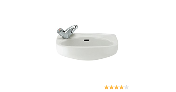 Roca A320841001 Colección Ibis- Lavabo porcelana mural, acabado, blanco