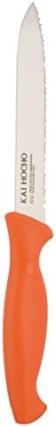 Kai Hocho Bakelite Vegetable Knife, Orange