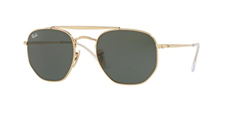 Ray-Ban RB3648 THE MARSHAL 001 54M Gold/Green Sunglasses
