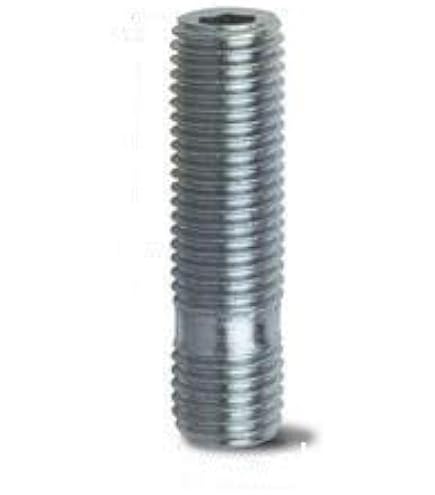 X AUTOHAUX 10-Piece M12x1.5 To M12x1.5 Wheel Studs – 50mm Length, Silver Tone For BMW