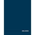 Cornell Notebook: Large 8.5"x11" - 150 Pages: Cornell Note-Taking System Paper For High School College University Students - Simple Minimalist Dark Blue Cover